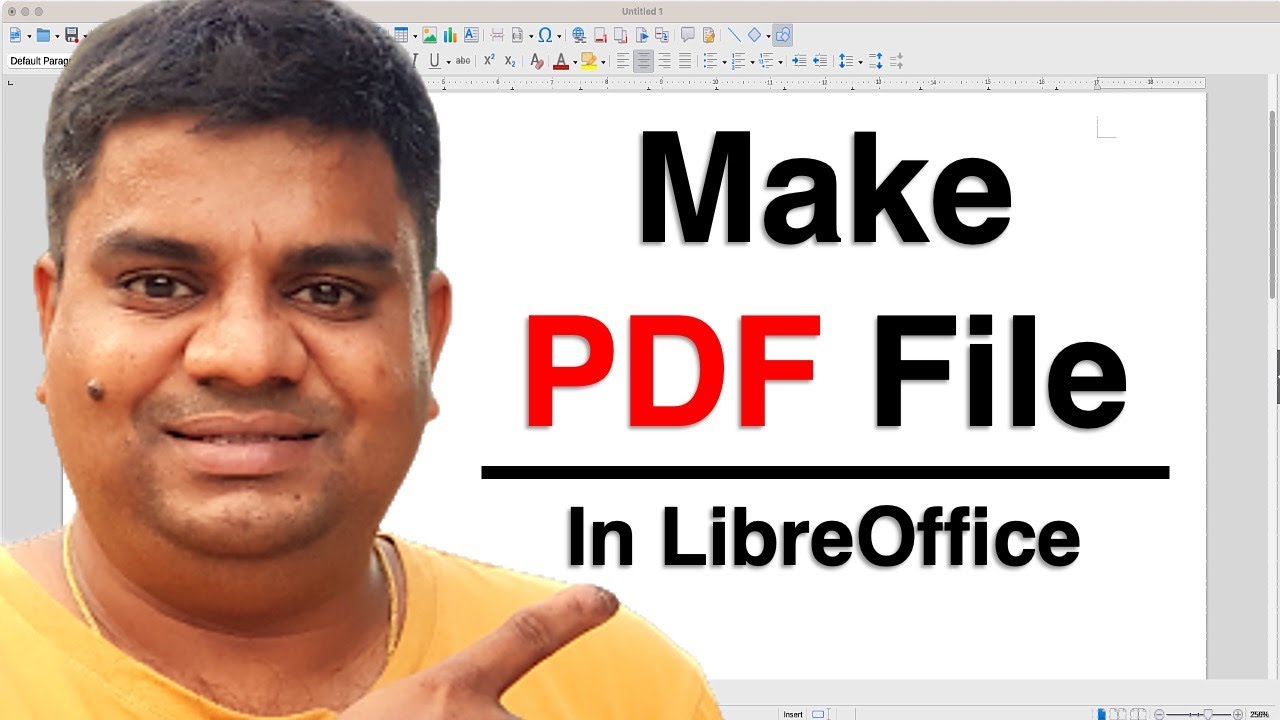 How to Make PDF File in LibreOffice [ ODT to PDF ]