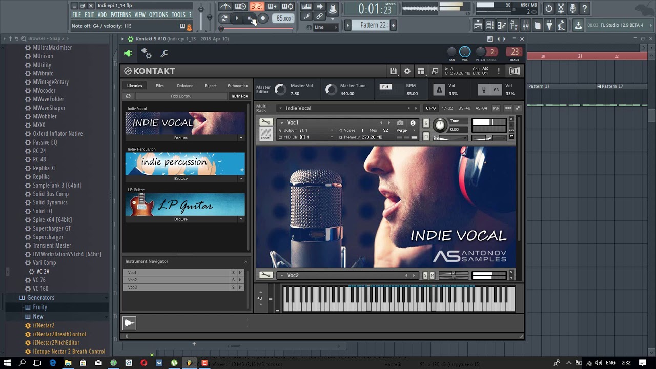 Back Vocal Ooo sample library for Kontakt 5