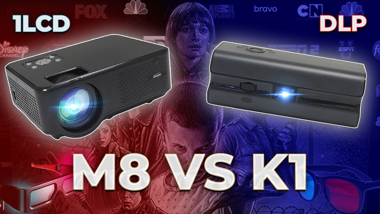 Что лучше dlp или 1lcd?  Everycom M8 vs Touyinger K1!