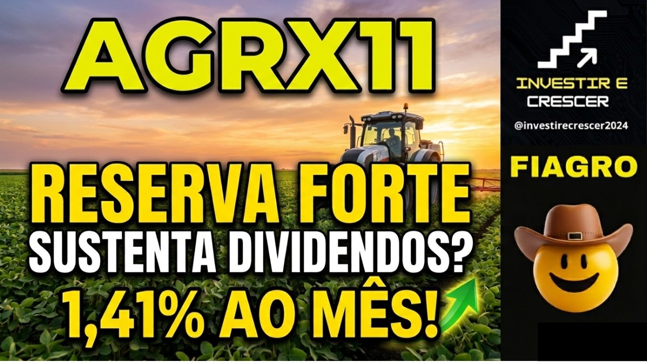 AGRX11:  1,41% AO MÊS DE RENDA PASSIVA.