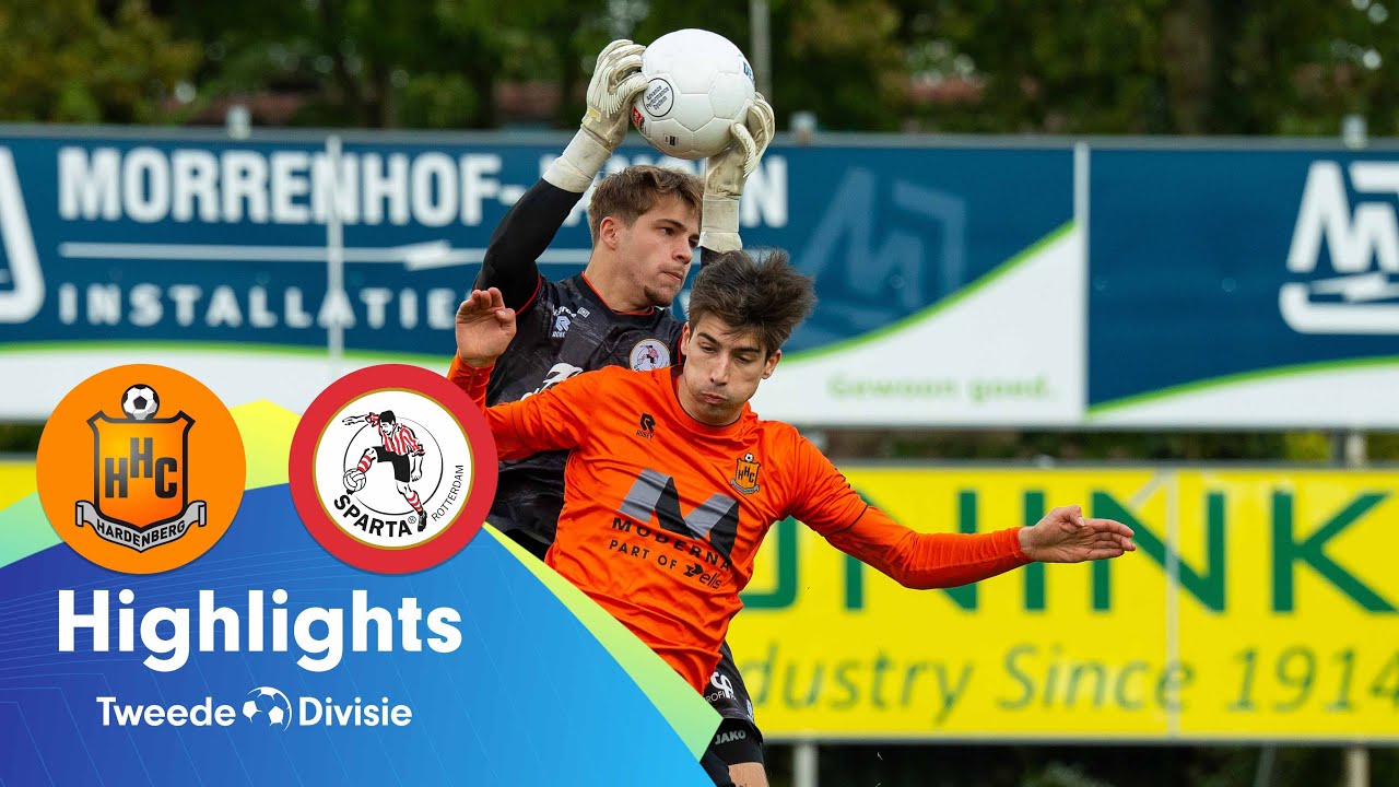 Daverende verrassing bij de koploper 😱| Highlights HHC Hardenberg - Jong Sparta
