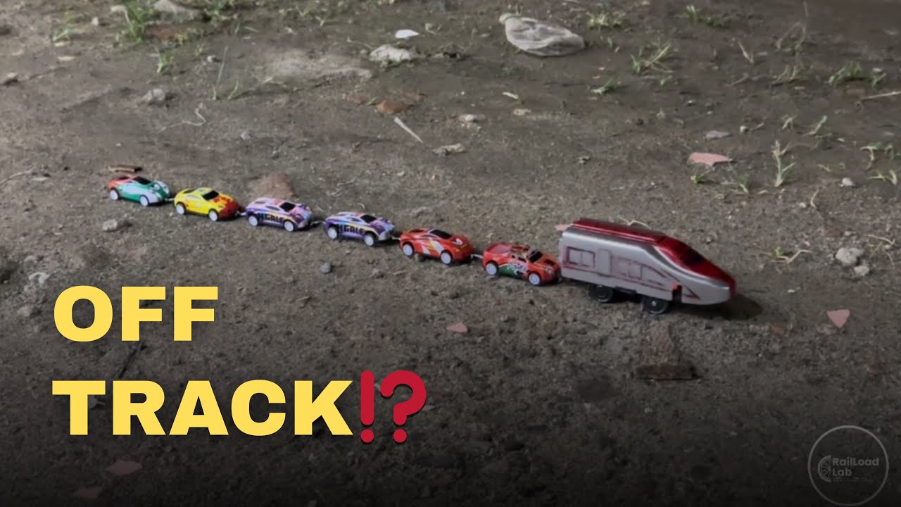 Mini Train Goes Off Track While Pulling 6 Mini Cars! Extreme Off-Rail Test‼️
