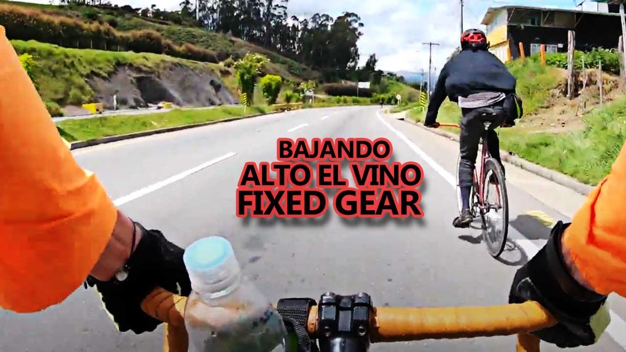 DESCENSO ALTO DEL VINO 🍷 EN PIÑON FIJO | Fixed Gear