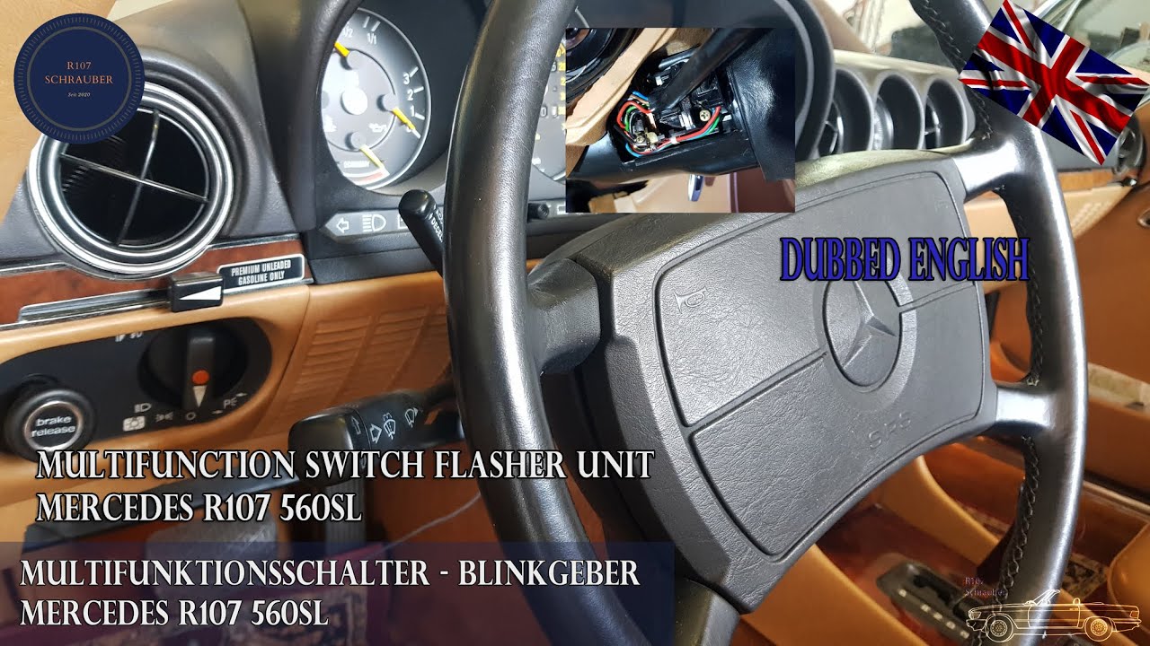 Multifunction switch flasher unit Mercedes Benz R107 560SL🚘