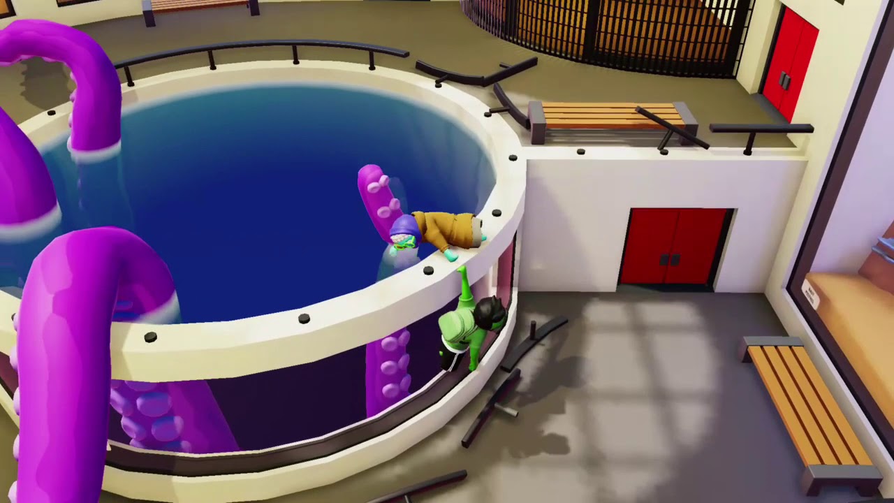 Gang beasts aquarium 3!!!