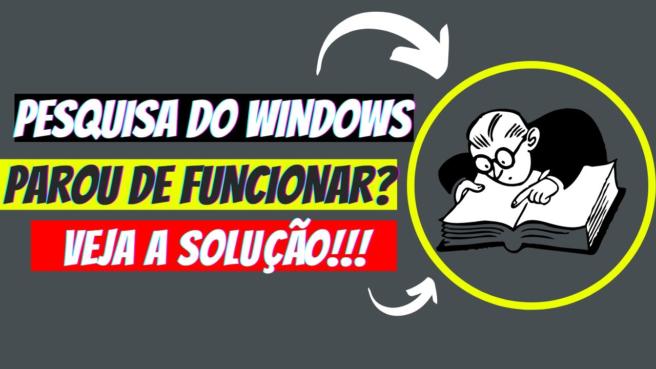 🔴 Barra De PESQUISA do Windows 10 NÃO Funciona - Como RESOLVER