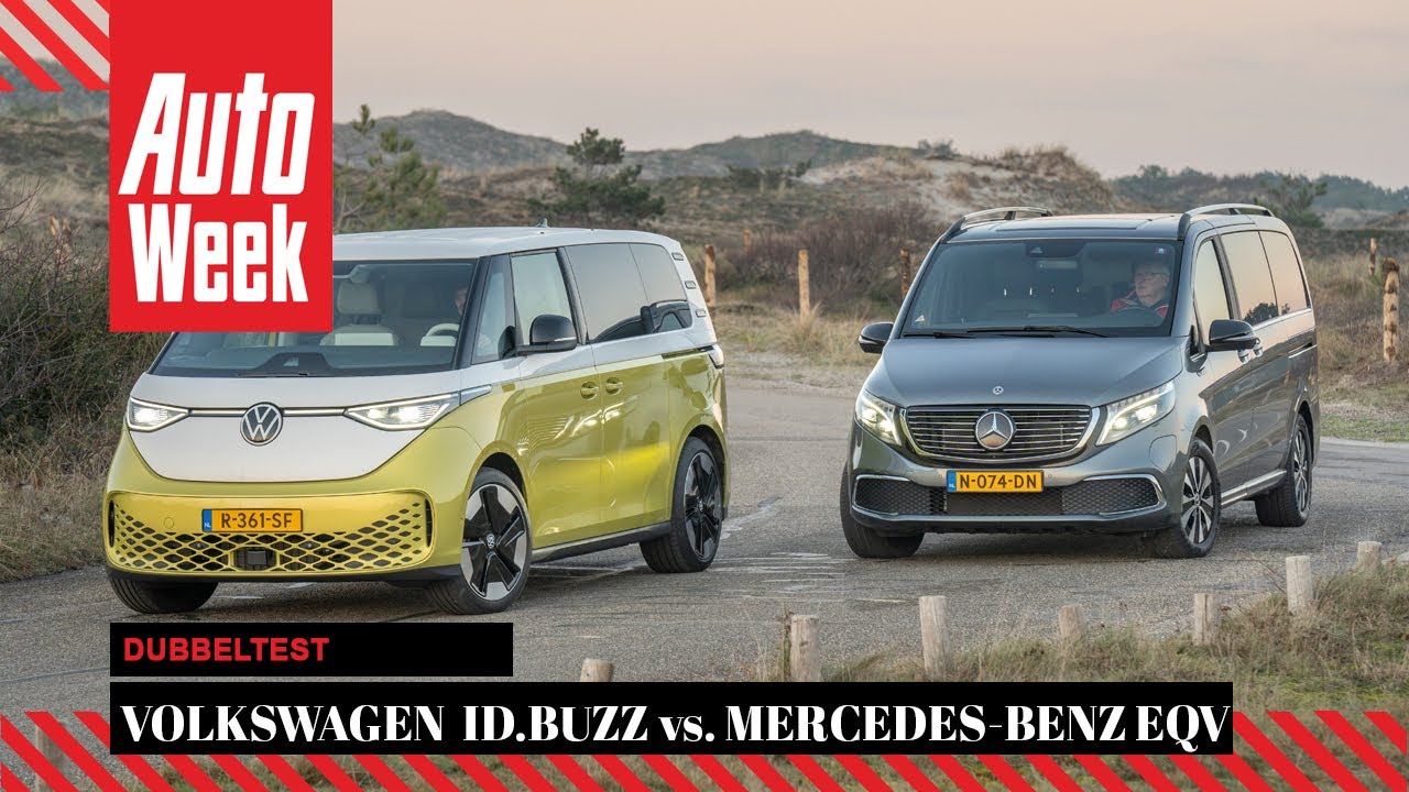 Volkswagen ID.Buzz vs. Mercedes-Benz EQV - AutoWeek dubbeltest
