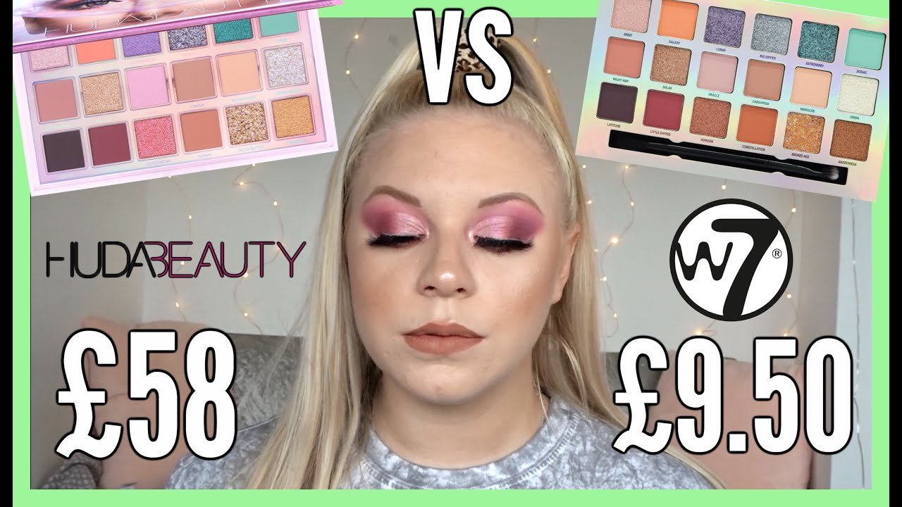 *DUPE??* HUDA BEAUTY MERCURY RETROGRADE VS W7 TOTAL ECLIPSE | makeupwithalixkate