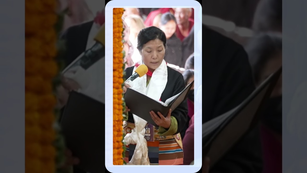 Ngawang Sangdrol Recites An Awe-Inspiring Poem at Tenshug Today