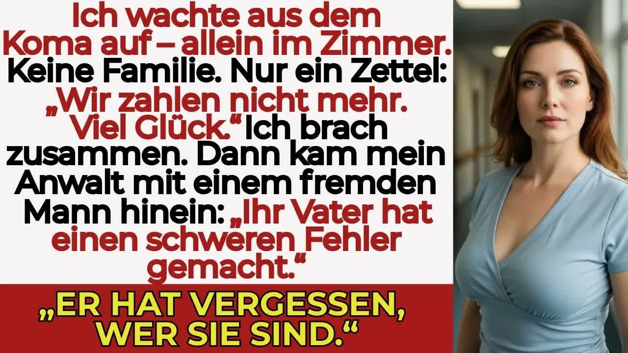 Meine Familie verließ mich im Koma im Krankenhaus – bis sie von 850 Millionen erfuhren