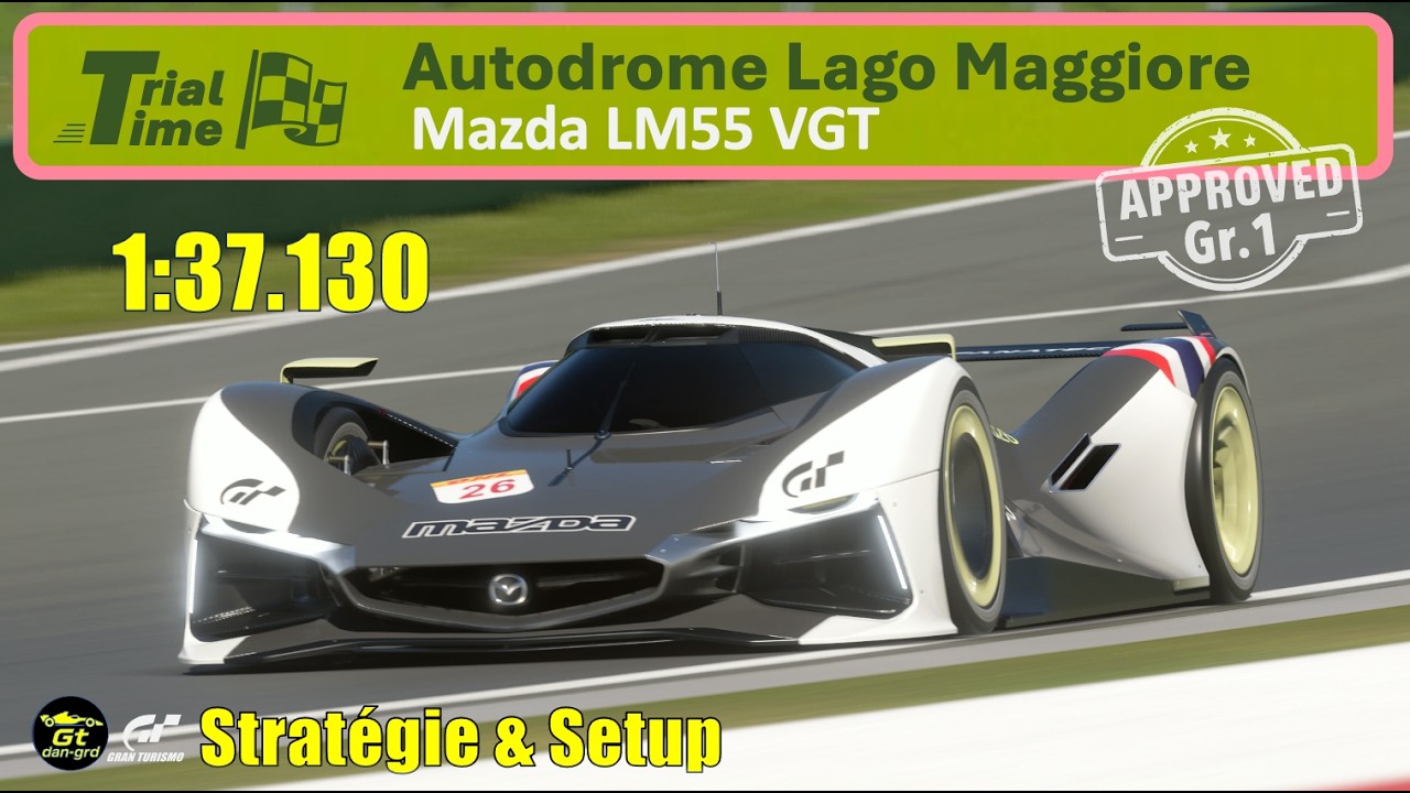 Gt7 | Mazda LM55 VGT | Lago Maggiore | Hot Lap | 1:37.130 | Setup Stable