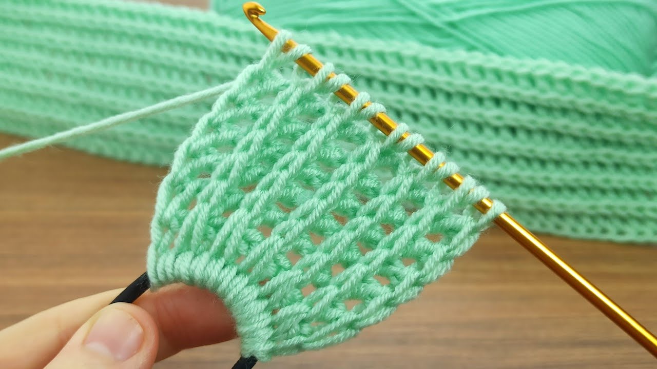 ⚡⚡Woow...!!!!⚡⚡ Very easy Tunisian crochet chain very stylish hair band making #crochet