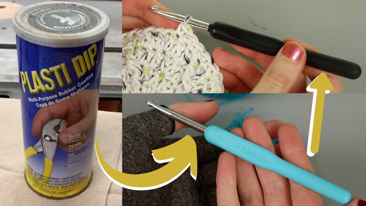 Coating my Dollar Tree Crochet Hook in Plasti-Dip | Improvement or Waste of Time???