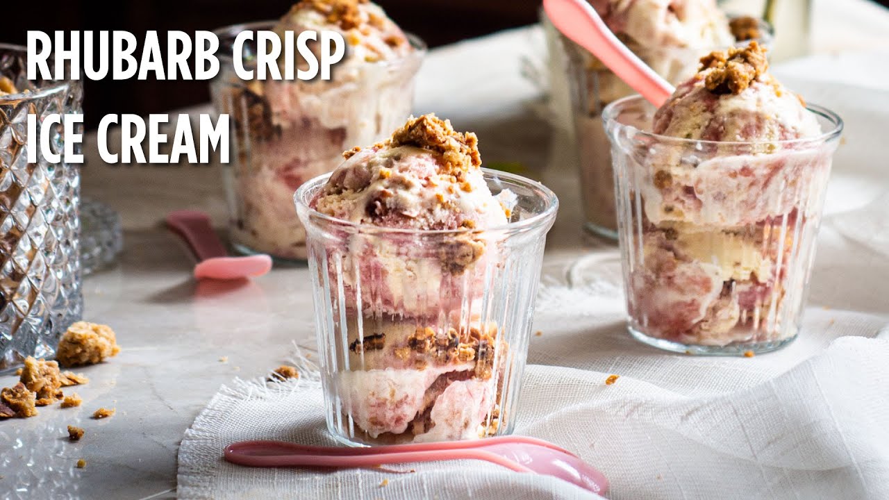 Rhubarb Crisp Ice Cream | How to Ripple Ice Cream