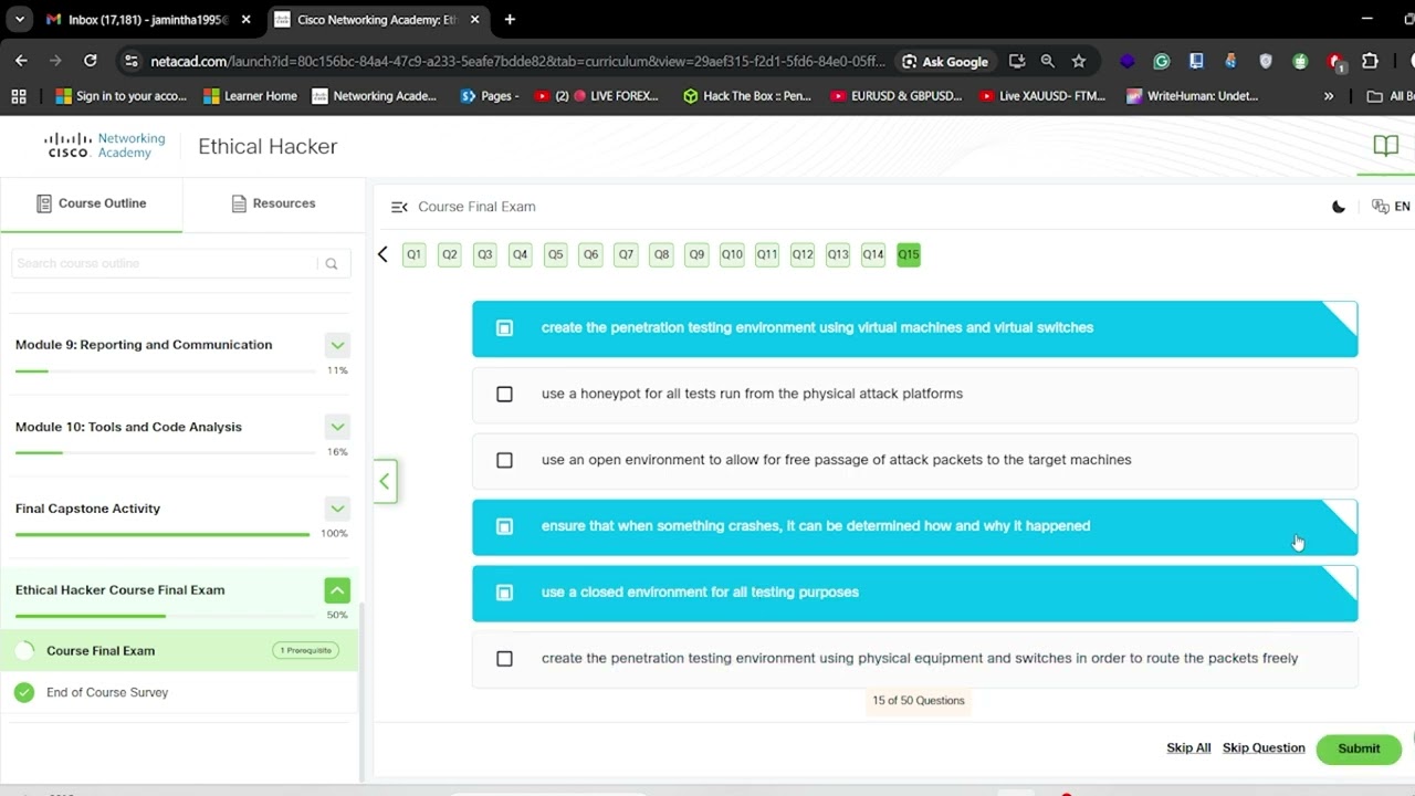 Ethical Hacker | Final Exam ( Cisco)