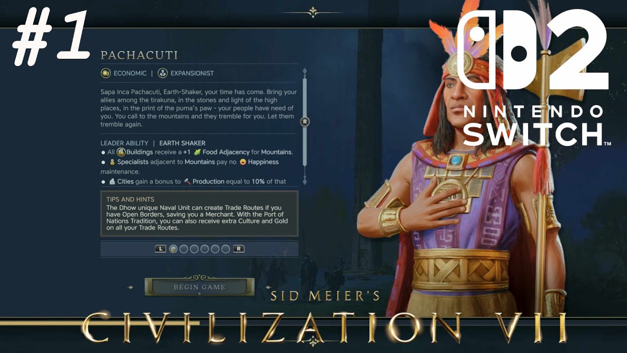 Civ 7 | Pachacuti | Deity - Part 1 --- Pach And The Aksum Are A Beautiful Marriage (Switch 2)