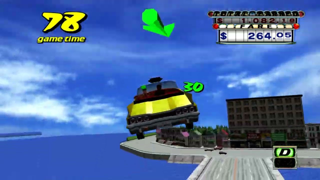 Crazy Taxi GamePlay 1080P 24K $