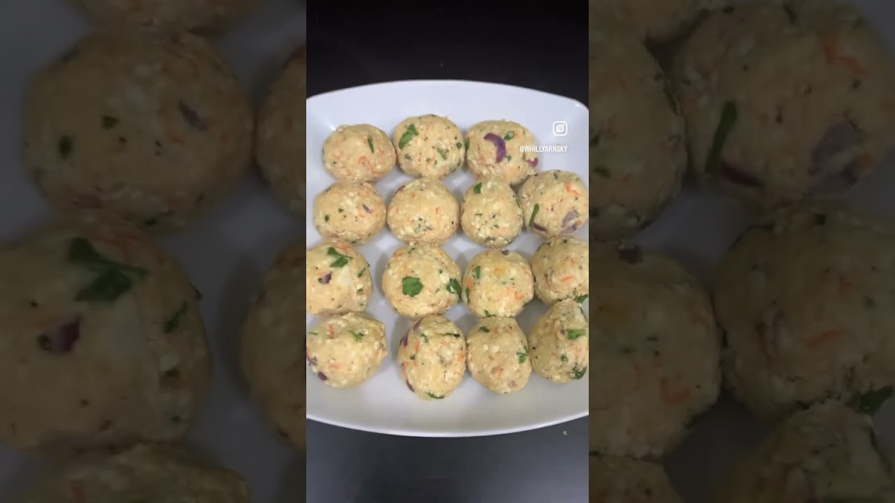 Tofu balls with sweet and sour sauce recipe.