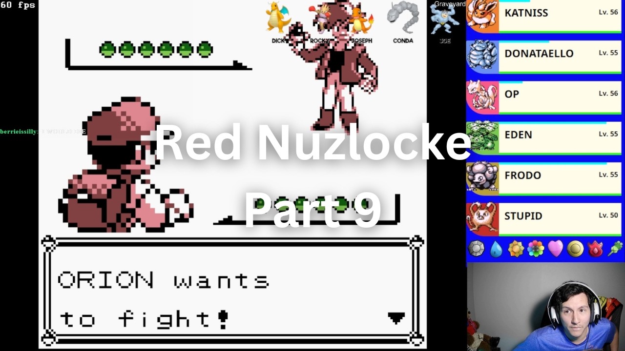 Бросая вызов Элитной Четверке (Pokémon Red Nuzlocke, часть 9)