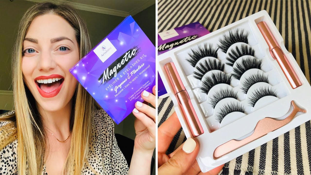 How to Easily Apply Magnetic Eyelashes (Arishine Magnetic Lashes Tutorial)