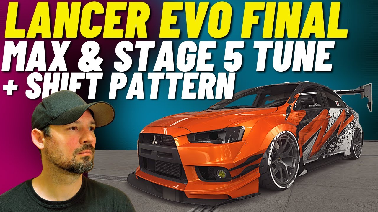 CSR2 Lancer evolution final edition,  max tune and shift + stage 5 tune and shift