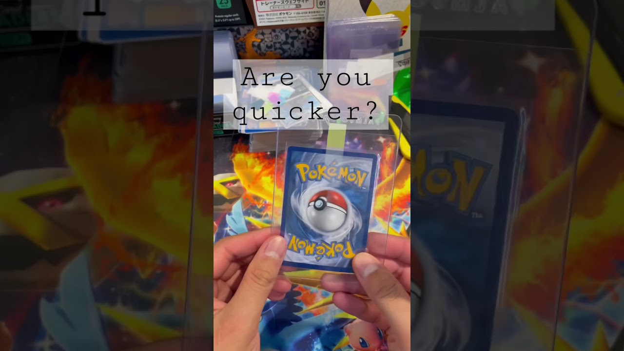 How fast can you protect your Pokémon cards?