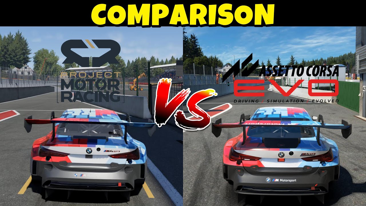 Project Motor Racing vs Assetto Corsa Evo – Full Comparison | Sound, Cockpit, Rain, Night & Replay