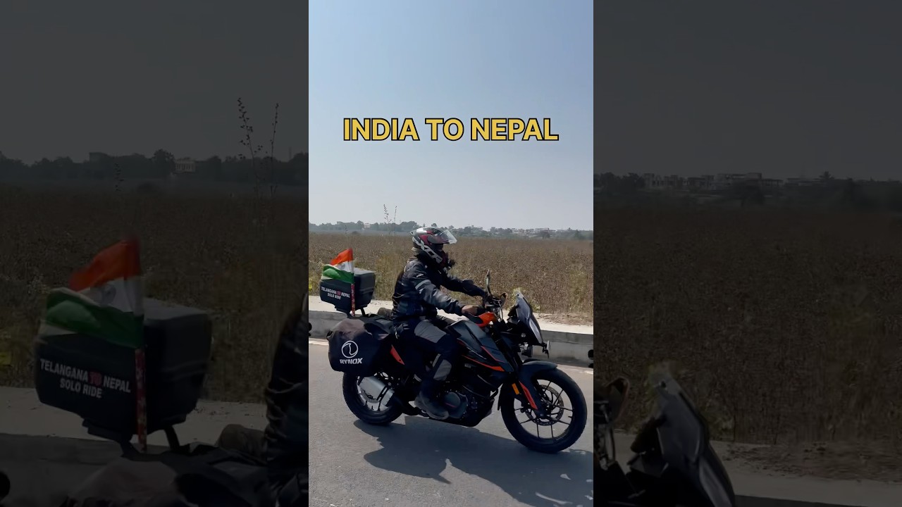 Day -1 India to Nepal solo ride #international #ktm #travel #bikeride #support adv390
