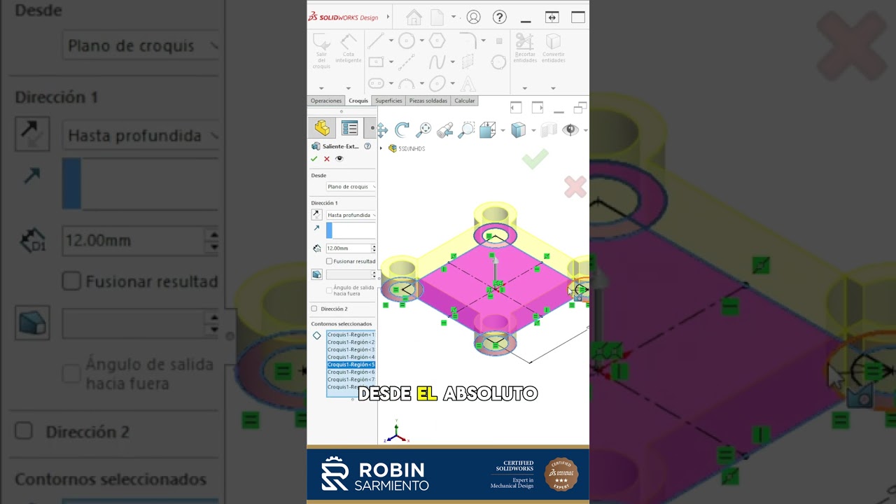El Truco de Contornos en SolidWorks que el 90% No Usa