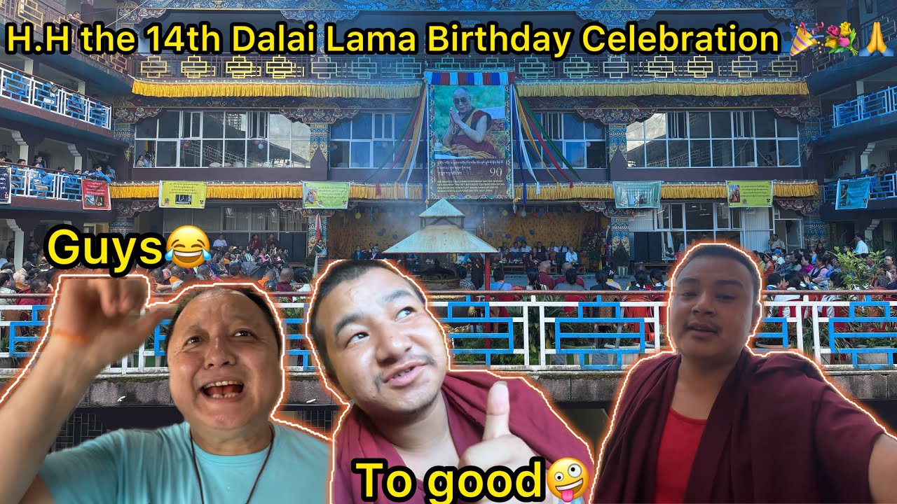 His Holiness the 14th Dalai Lama 90s birthday celebration on #kalimpong Sakya monastery 💐🙏 2nd day