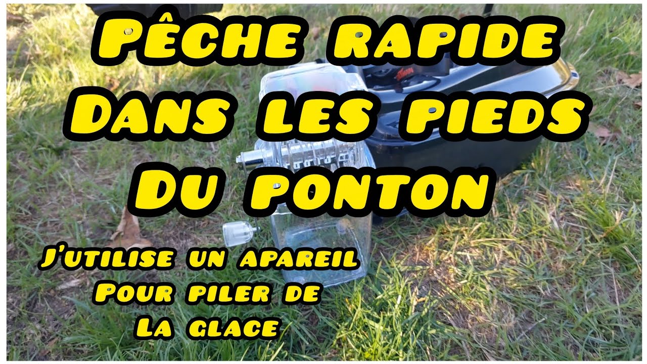 Peche rapide dans les pieds du ponton ( peche de la carpe ) 
