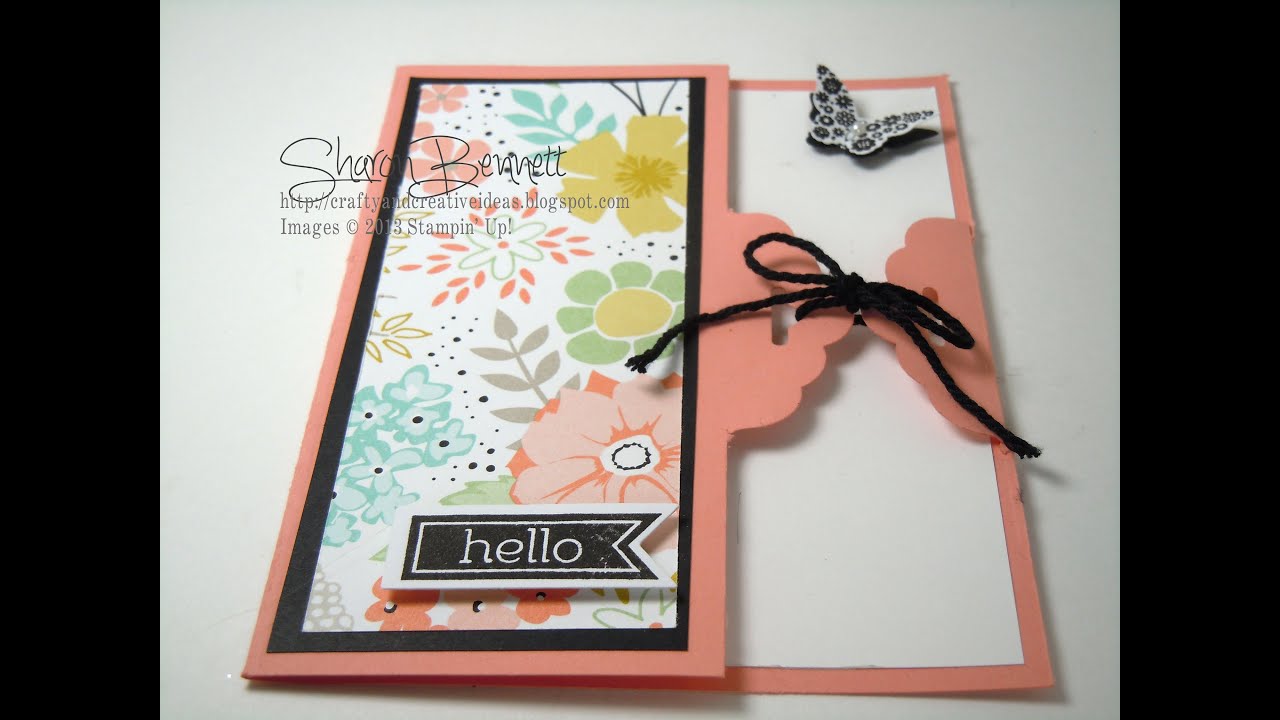 Stampin Up Scalloped Tag Topper Punch Card