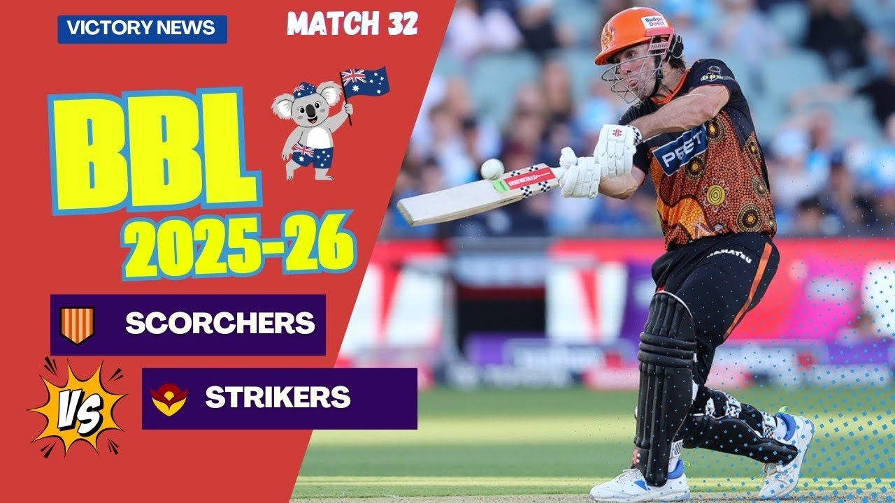 Perth Scorchers 🆚 Adelaide Strikers | Marsh & Inglis Fire Up Huge BBL 2026 Win! 🏏💥 