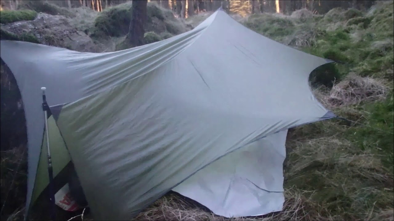 Forest Wild Camp with Rab Silwing Tarp, 4th. February 2020