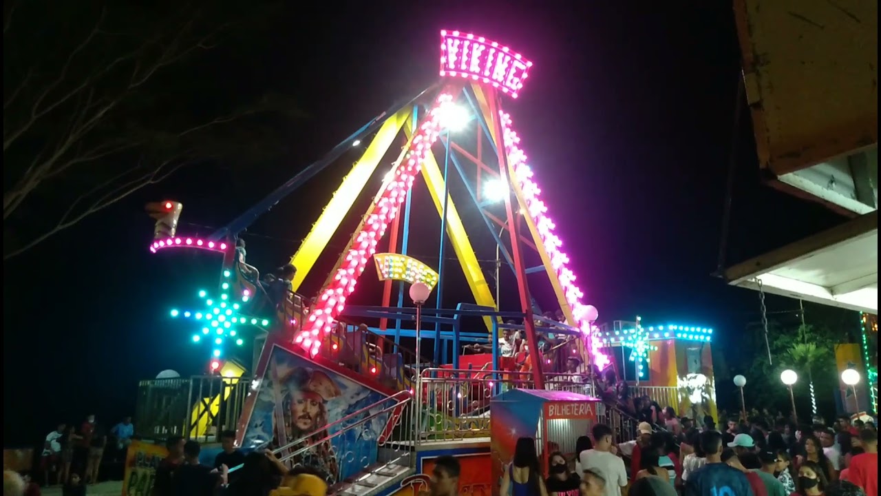 BARCO VIKING e outros brinquedos 🎢🎪 Festejos de Barras-PI !