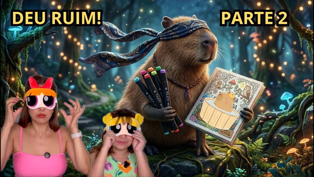 Pintando BOBBIE GOODS DE CAPIVARA com olhos VENDADOS! PARTE 2