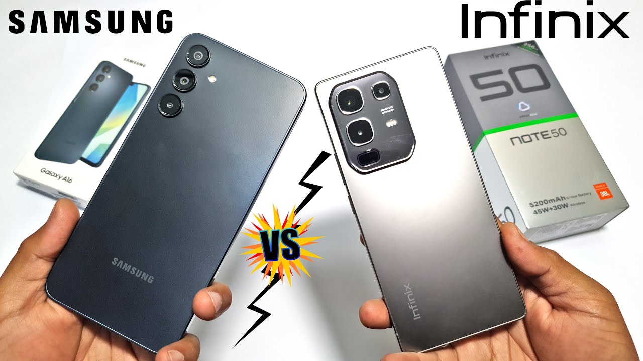 Battle of the Budget Titans: Infinix Note 50 vs Samsung Galaxy A16 | Ultimate Comparison