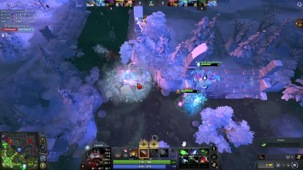 Dota 2 Sniper supporttt againnn gaammeeee....