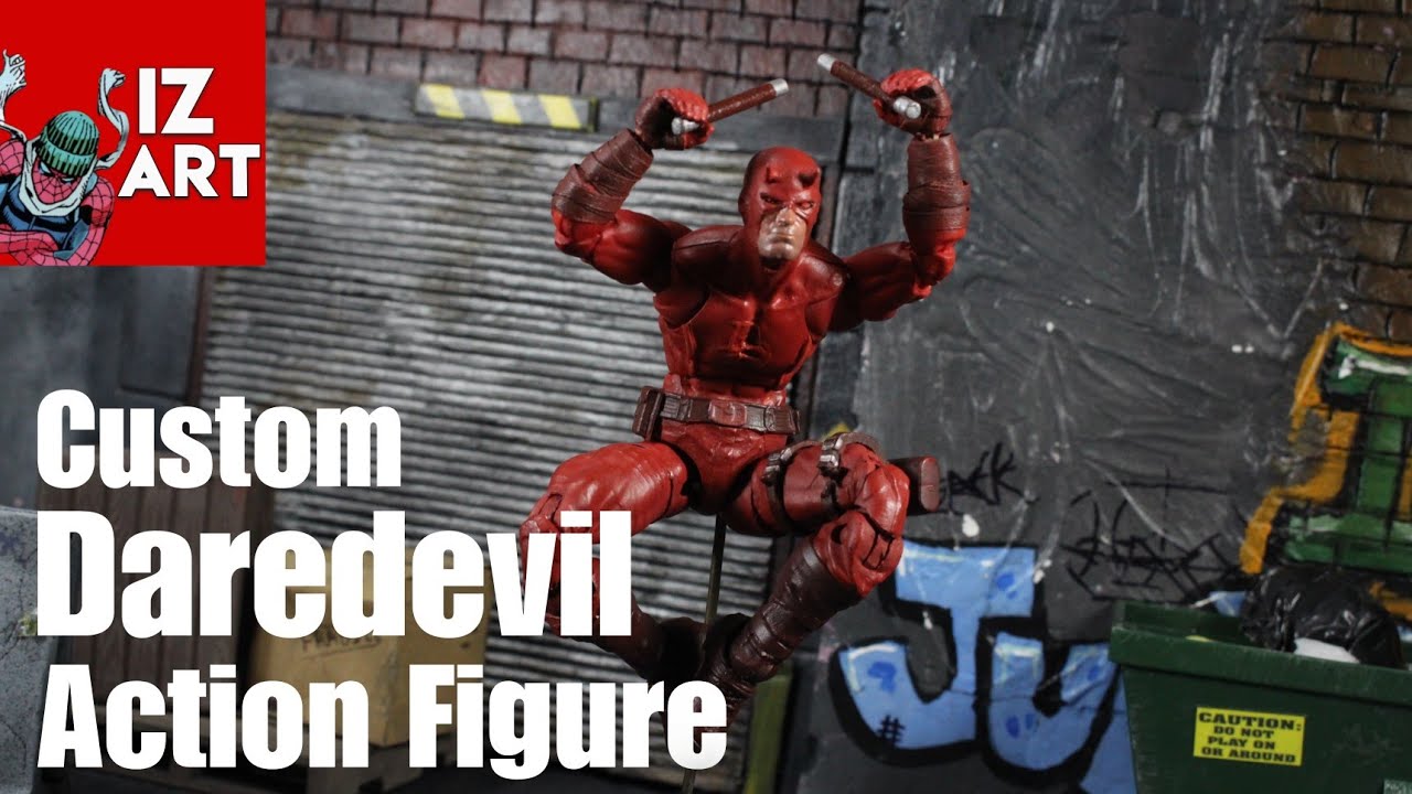 Custom Marvel Legends Daredevil Action Figure Review