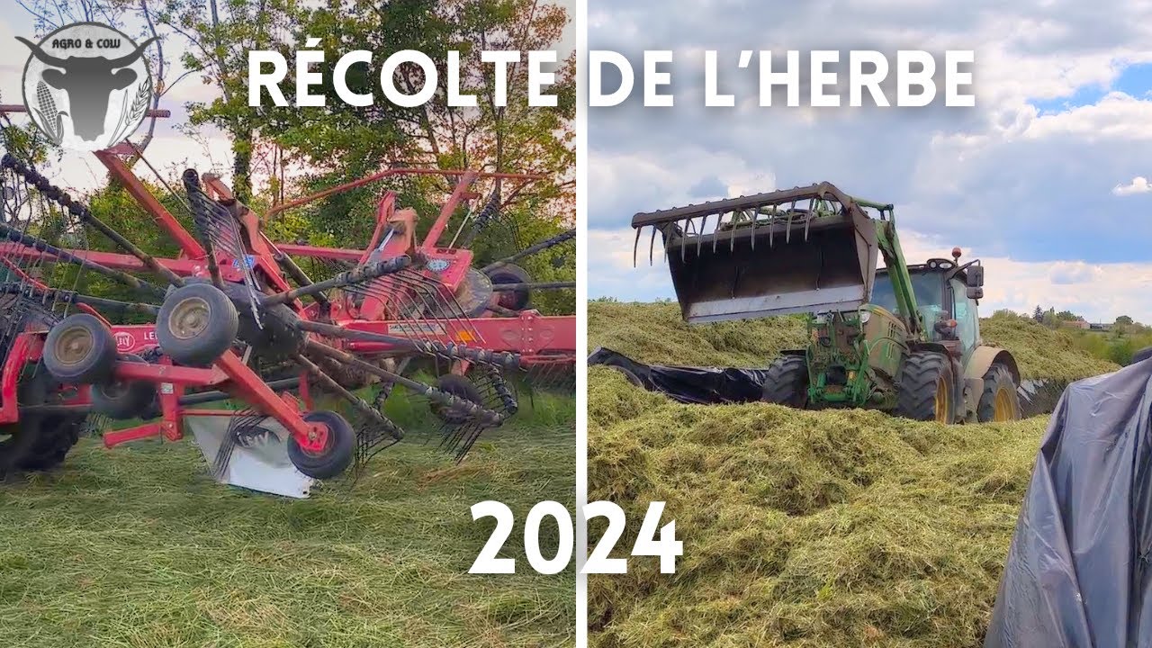 Récolte de l'herbe 2024 (enrubannage à l'auto chargeuse)