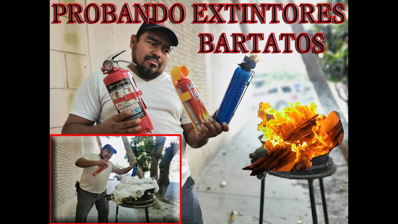probando extintores baratos