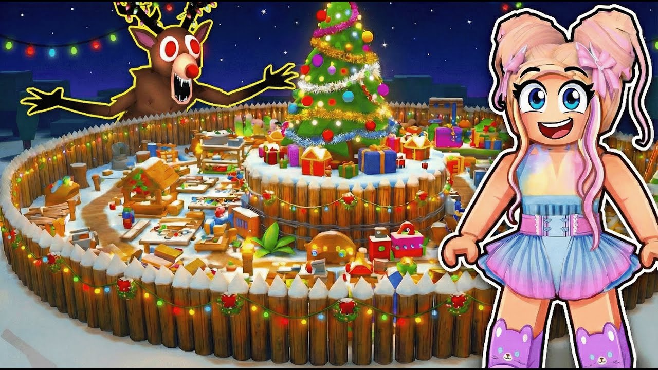 Wir bauen ein WEIHNACHTSDORF in 99 N&Auml;CHTE! 🌸 Roblox