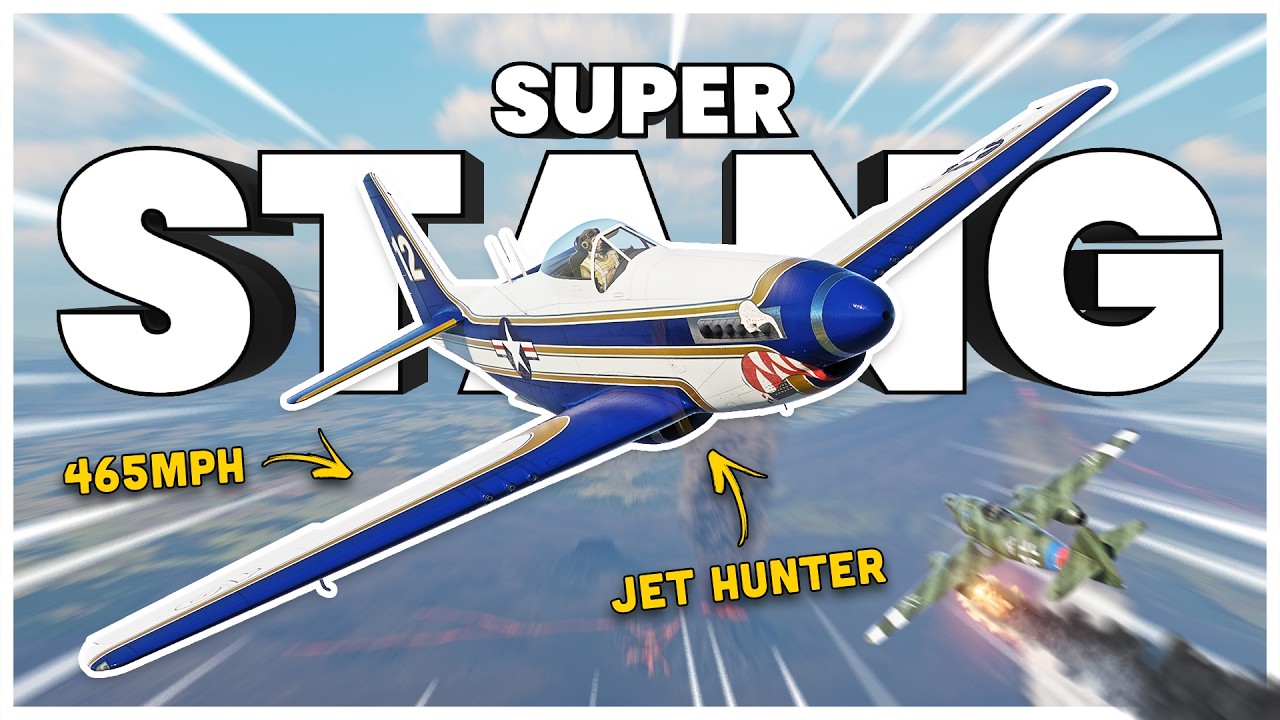 The SUPER-STANG is CRACKED in War Thunder (P-51 H-5)