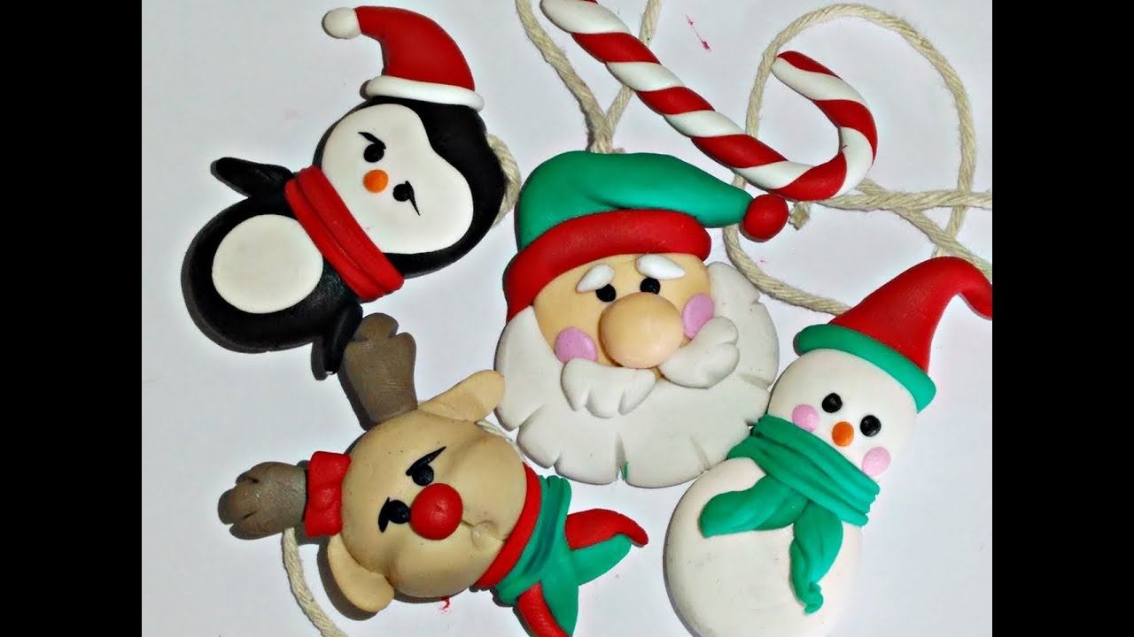 5 modelos de enfeites de Natal em Biscuit - Passo a passo