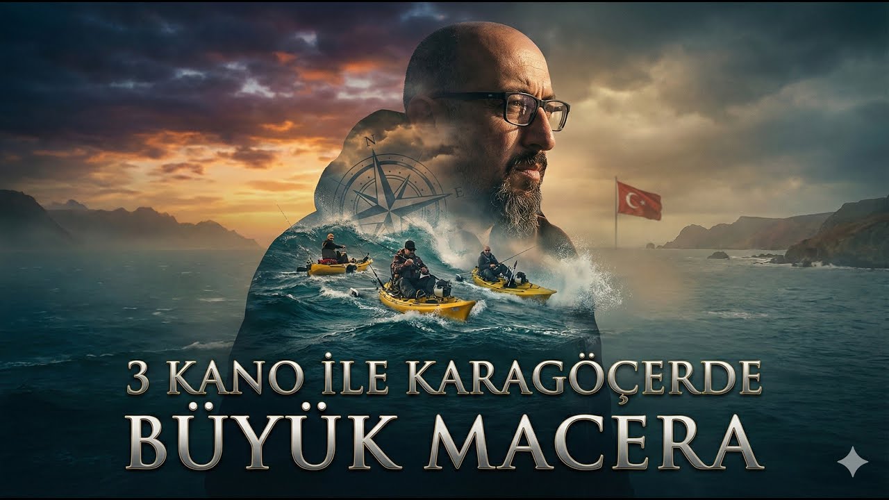 KARAGÖÇERDEYİZ HEM DE ÜÇ KANO İLE BÜYÜK MACERA