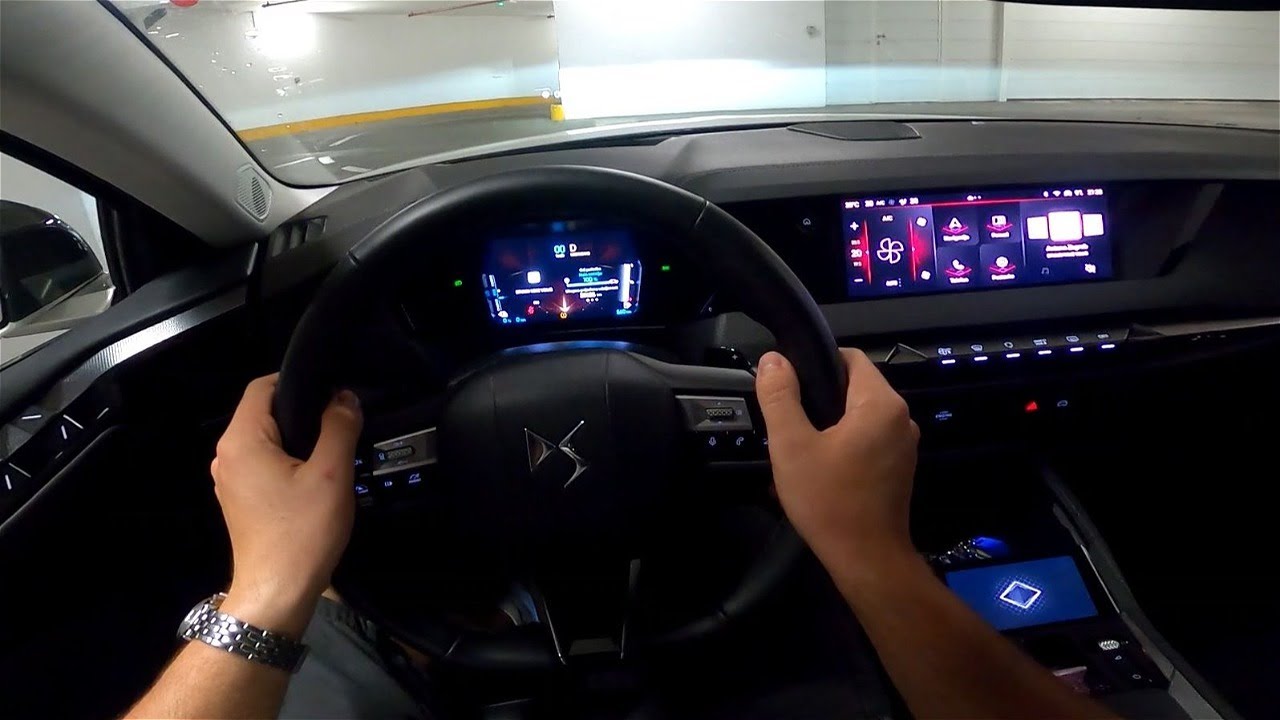 DS 4 E-Tense 2023 [1.6 Plug-in Hybrid, 225 HP] Night POV Test drive CARiNIK