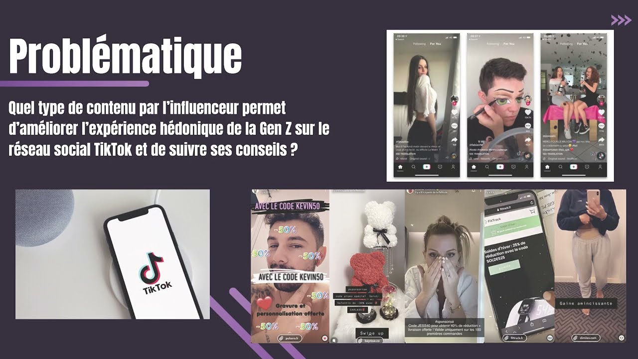 Marketing d'Influence sur TikTok et Confiance envers la Marque des Gen Z - Soutenance M1 MDD FI
