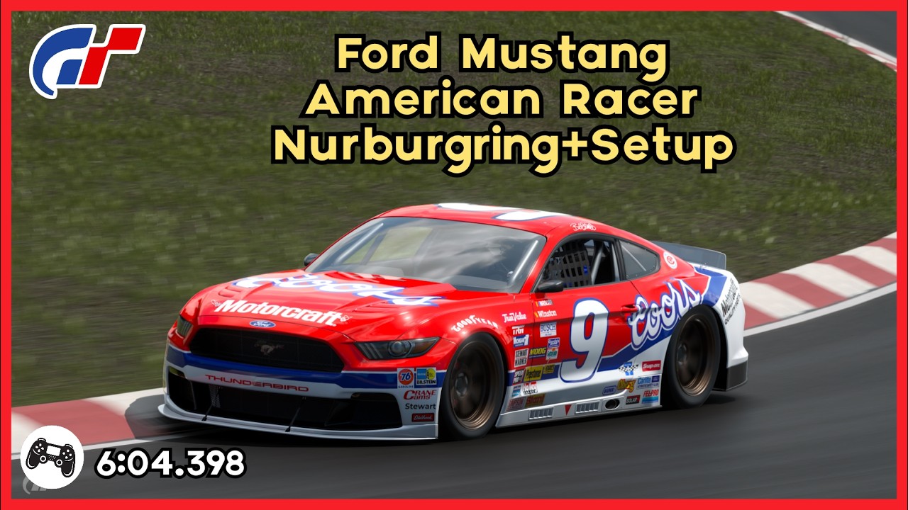 GT7 | Ford Mustang American Racer Nurburgring 6:04.398 | Lap + Setup