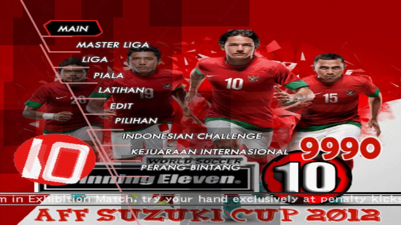 Winning Eleven 10 - 9990 Piala AFF 2012 PS2 ISO DOWNLOAD