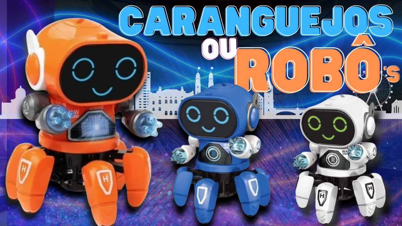 Robô Caranguejo que anda e Dança - Divertido Brinquedo Musical Toy Robot